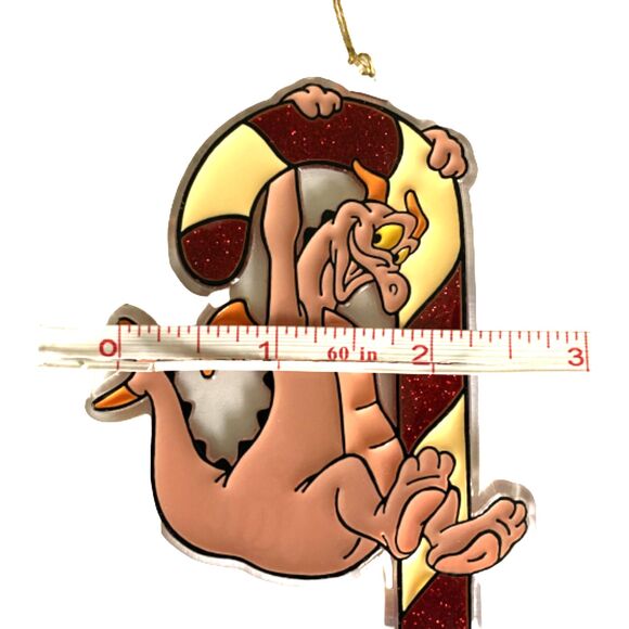 Vintage 1992 Disney EPCOT Figment Candy Cane Acrylic Ornament Tree - Picture 5 of 5